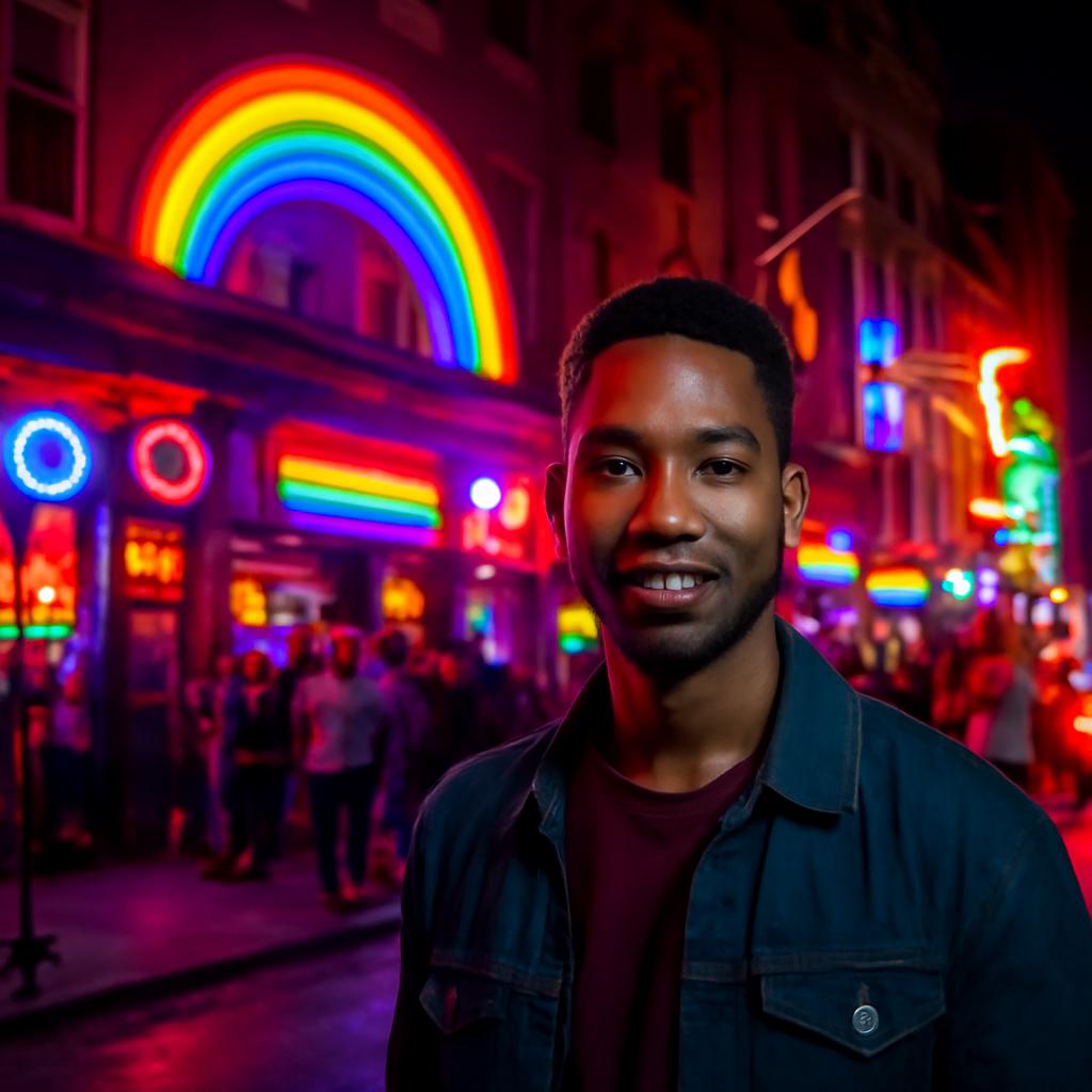 lgbtq+ nightlife spot downtown city