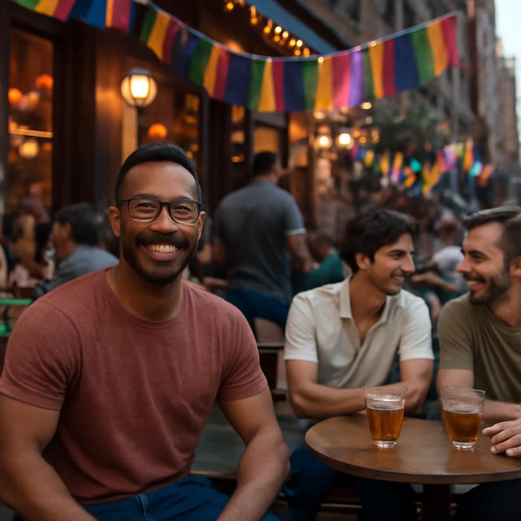 inclusive social gathering spot downtown city