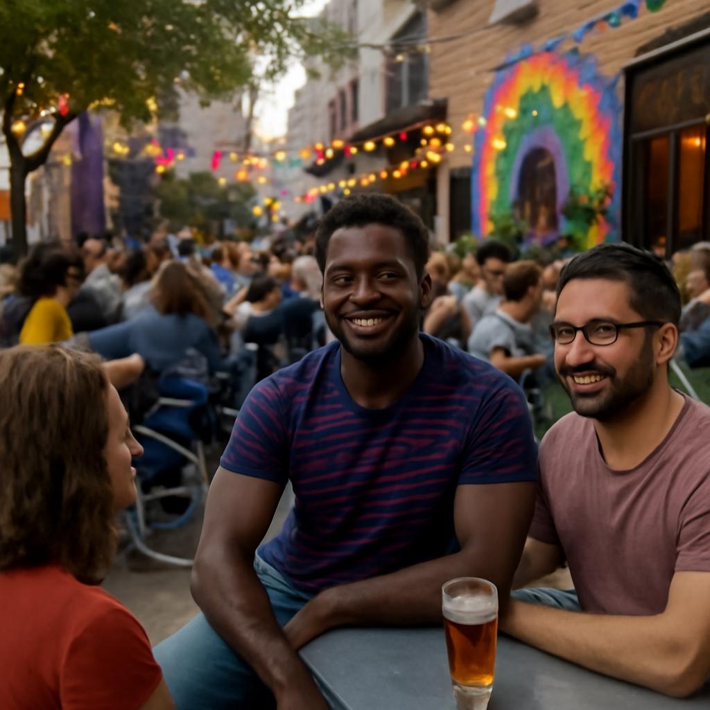 inclusive social gathering spot urban area