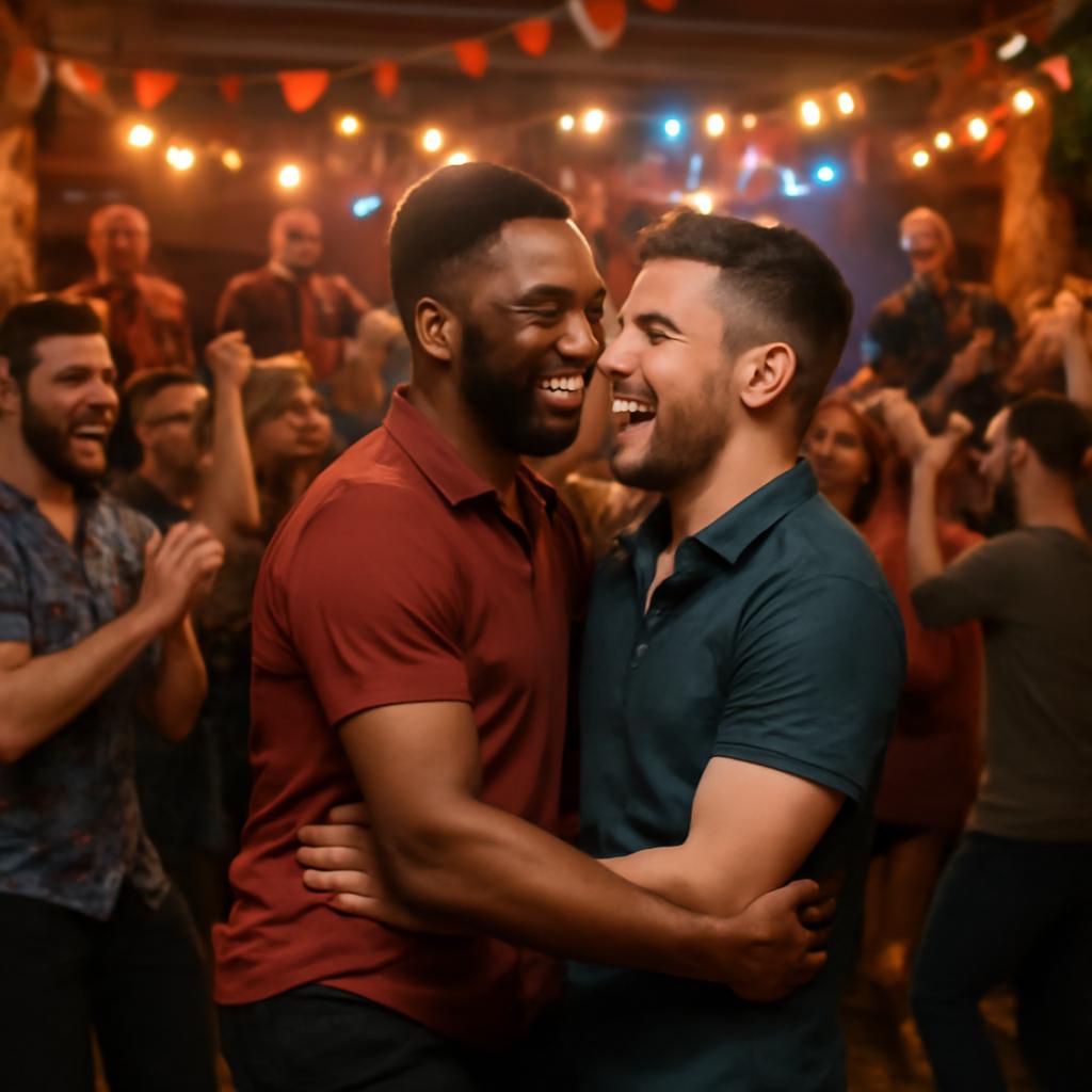 festa com música ao vivo e dança