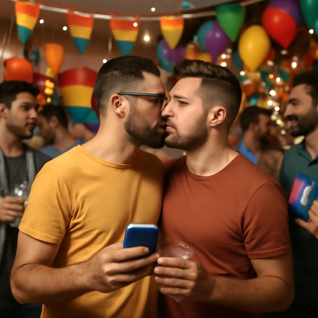 festa para socialização e amor virtual