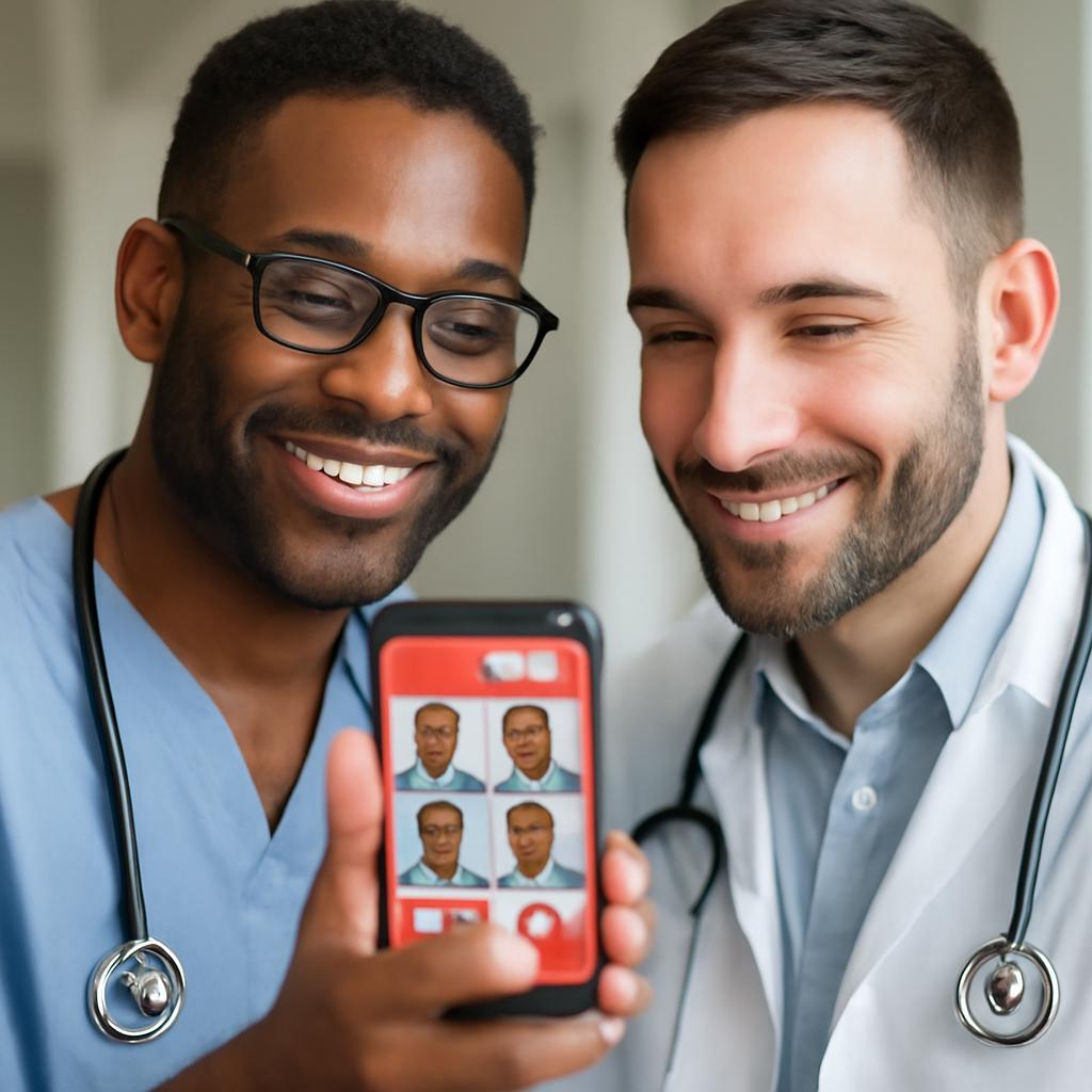 app amizade para profissionais da saúde