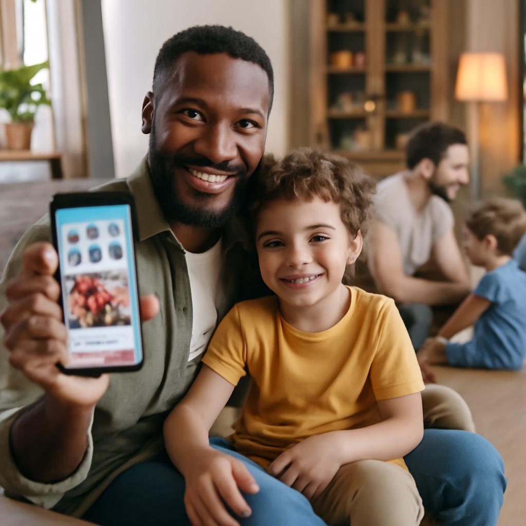 app amizade para famílias monoparentais