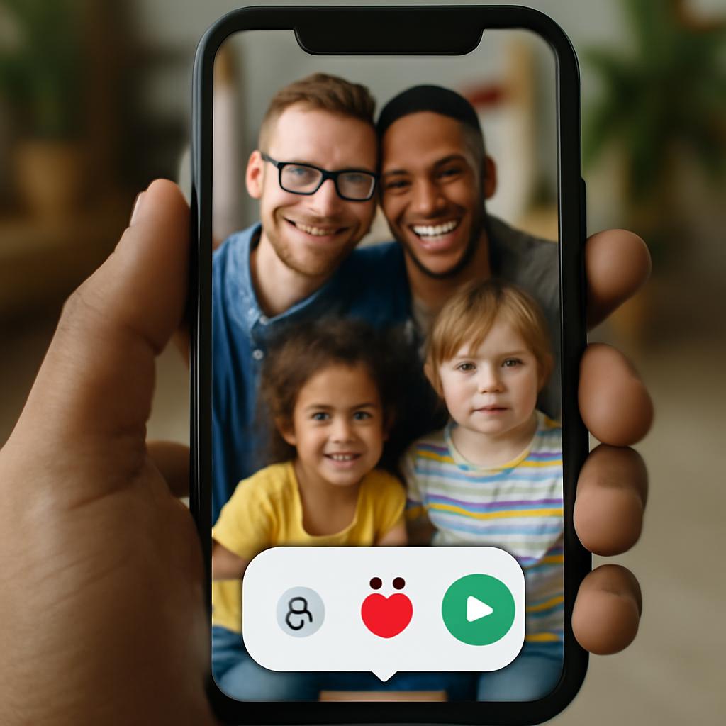 aplicativo amizade para famílias multicoloridas