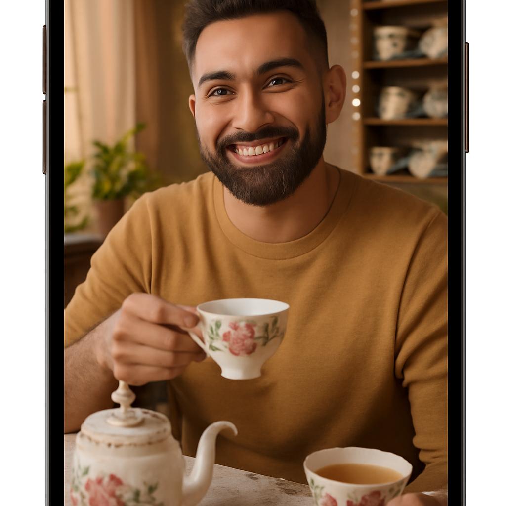 app amizade para fãs de chá