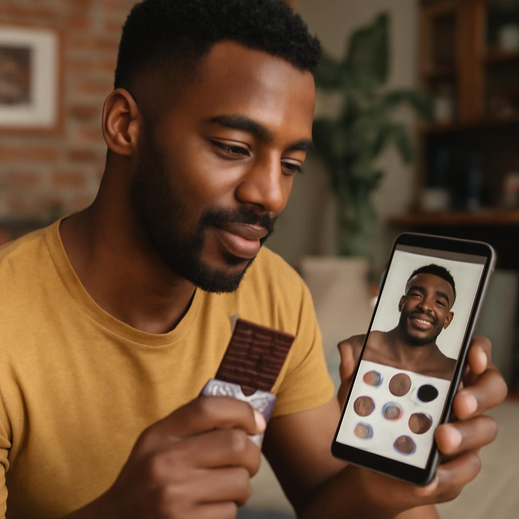 app amizade para apreciadores de chocolate