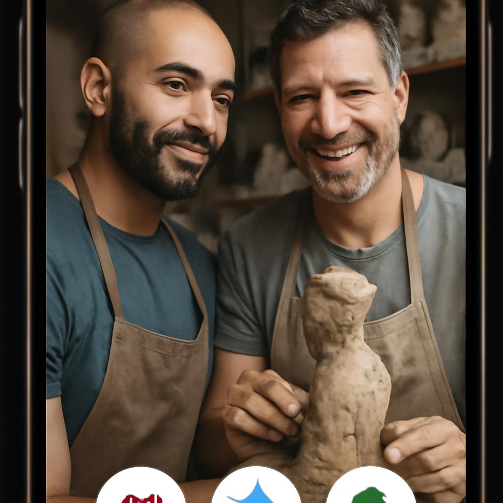 app amizade para escultores