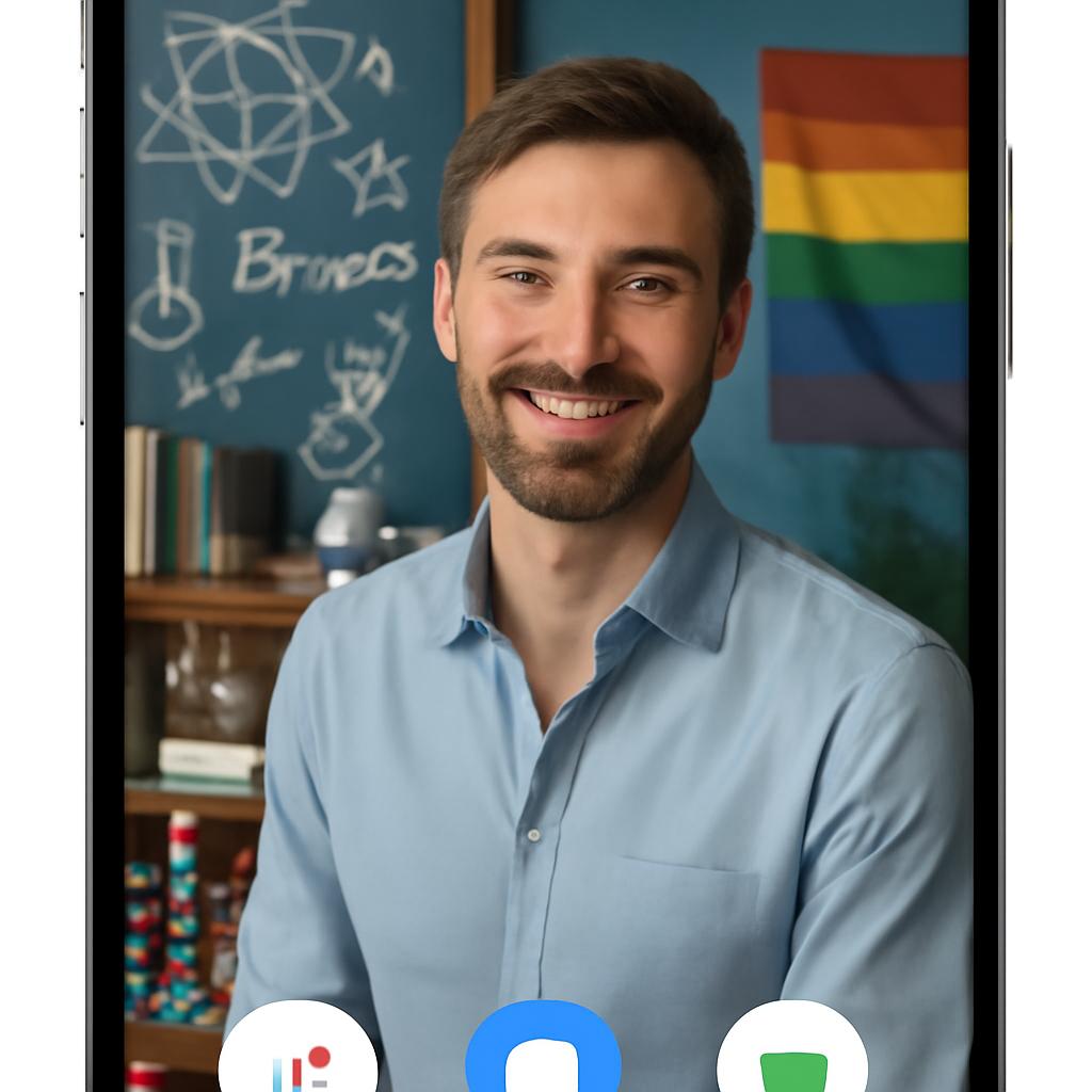 app amizade para fãs de ciência