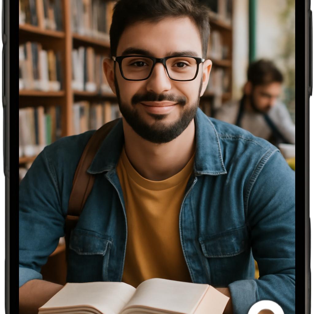 app amizade para alunos de letras