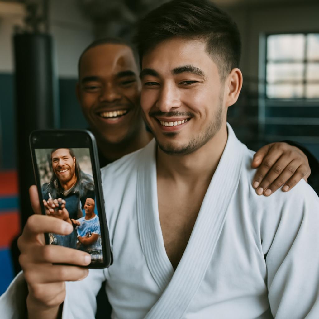 app amizade para praticantes de artes marciais