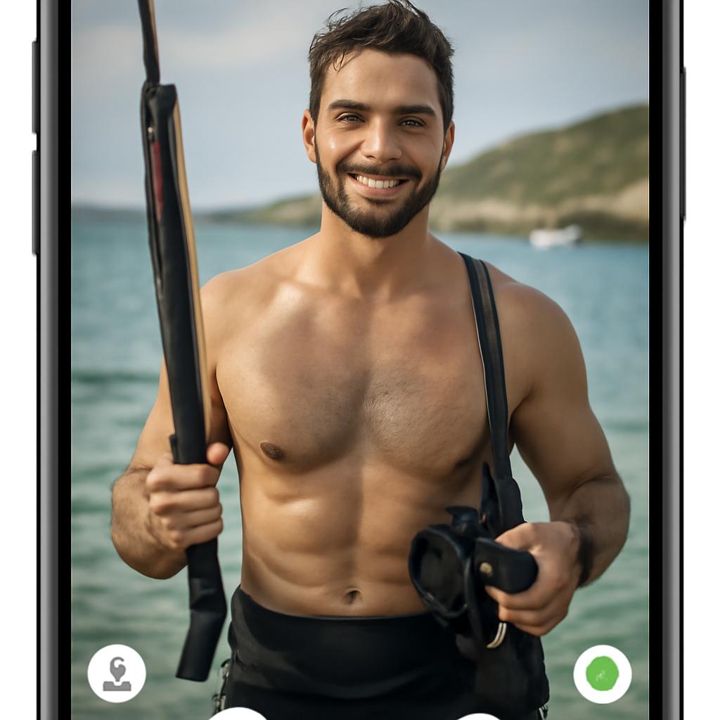 app amizade para caça submarina