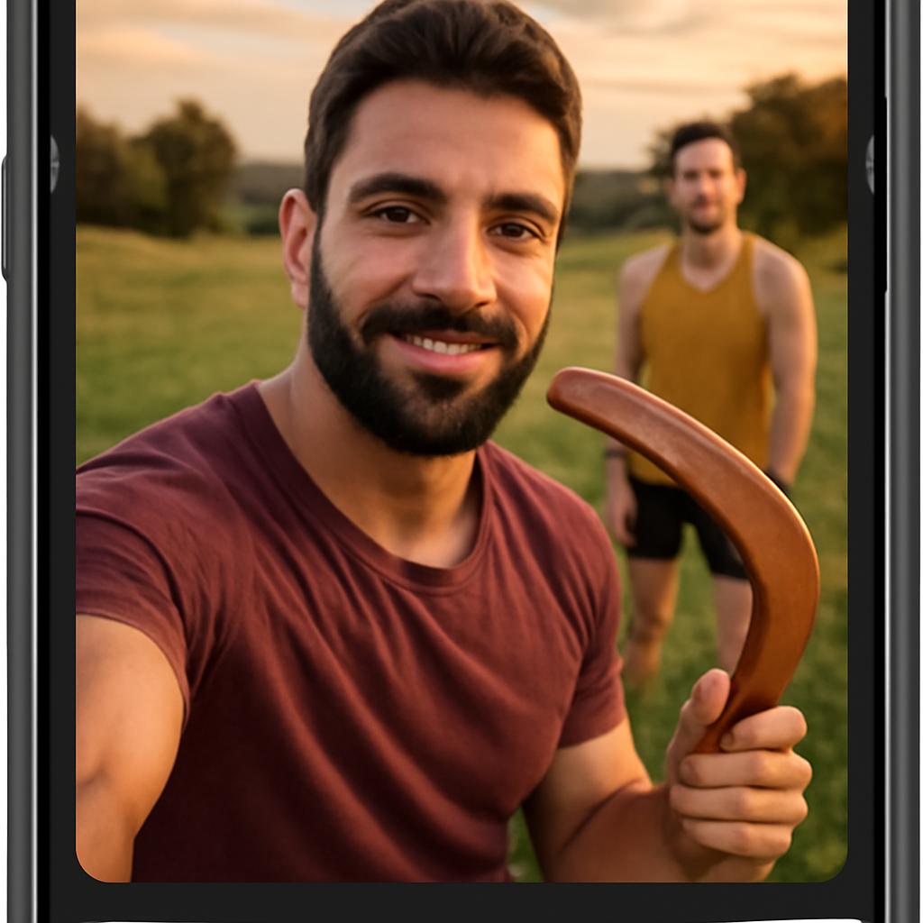 app amizade para amantes de bumerangue