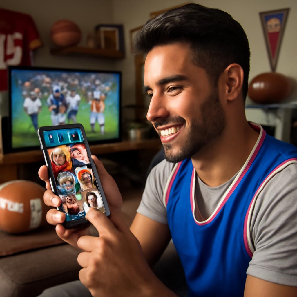 app amizade para fãs de esportes americanos