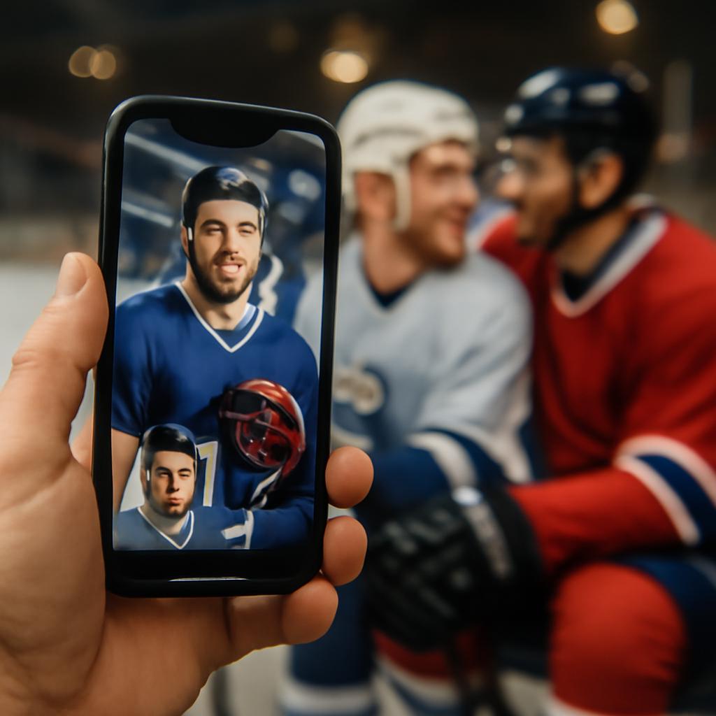 app amizade para fãs de hockey no gelo