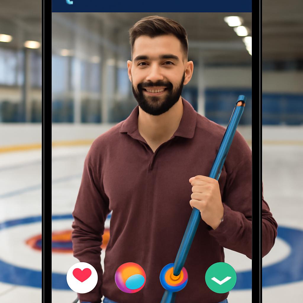 app amizade para fãs de curling