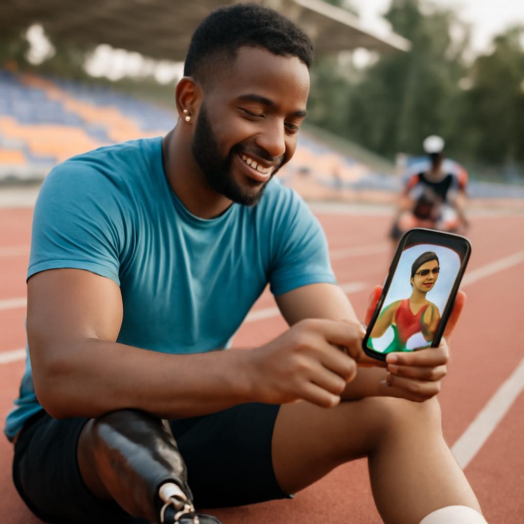 app amizade para amantes de esportes paralímpicos