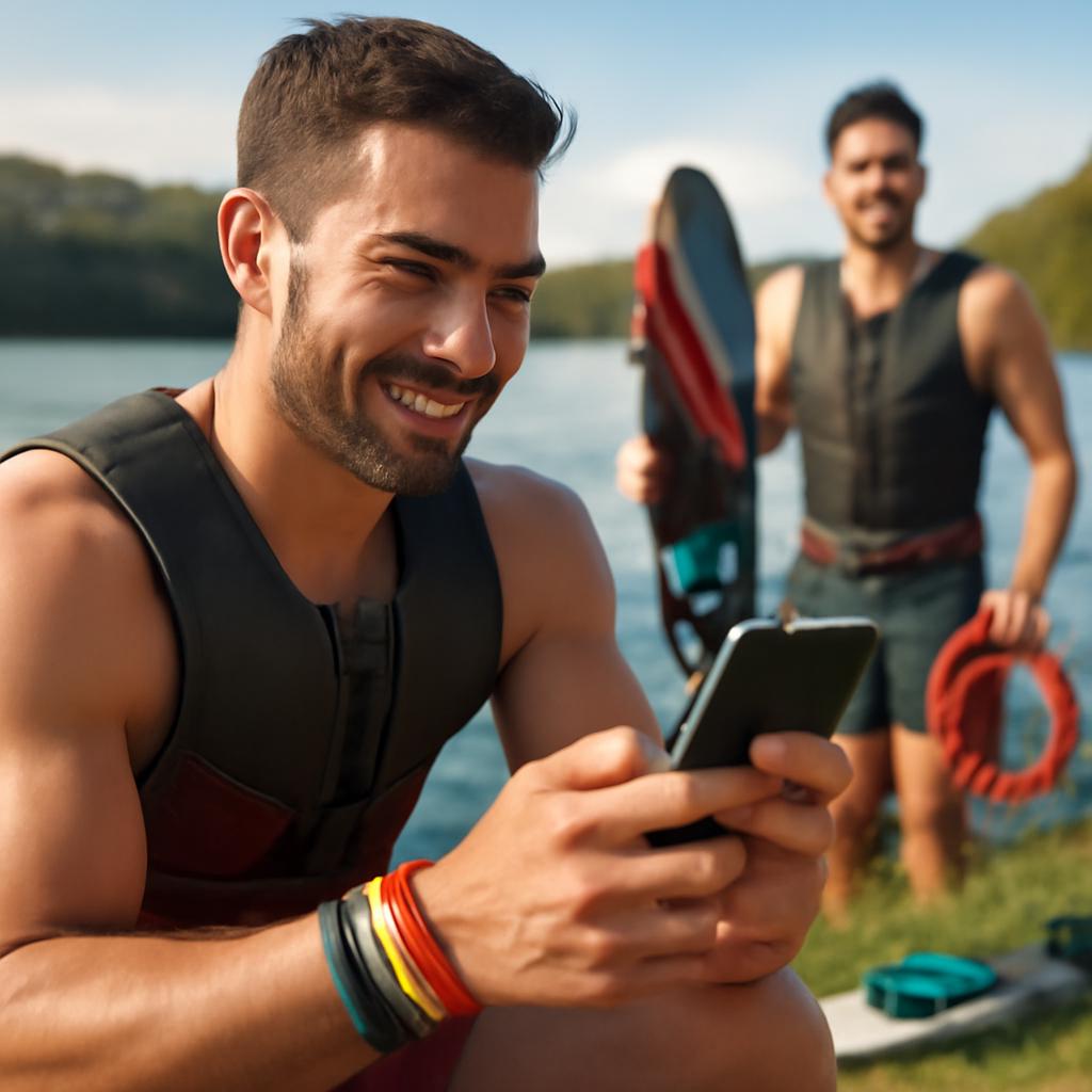 app amizade para praticantes de esqui aquático
