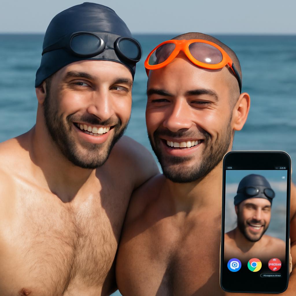 app amizade para praticantes de natação em águas abertas