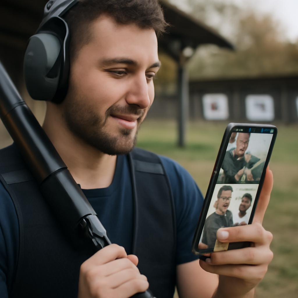 app amizade para praticantes de tiro esportivo