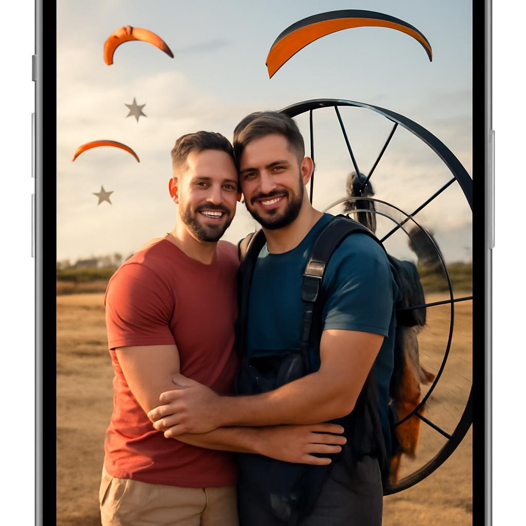 app amizade para pilotos de paramotor