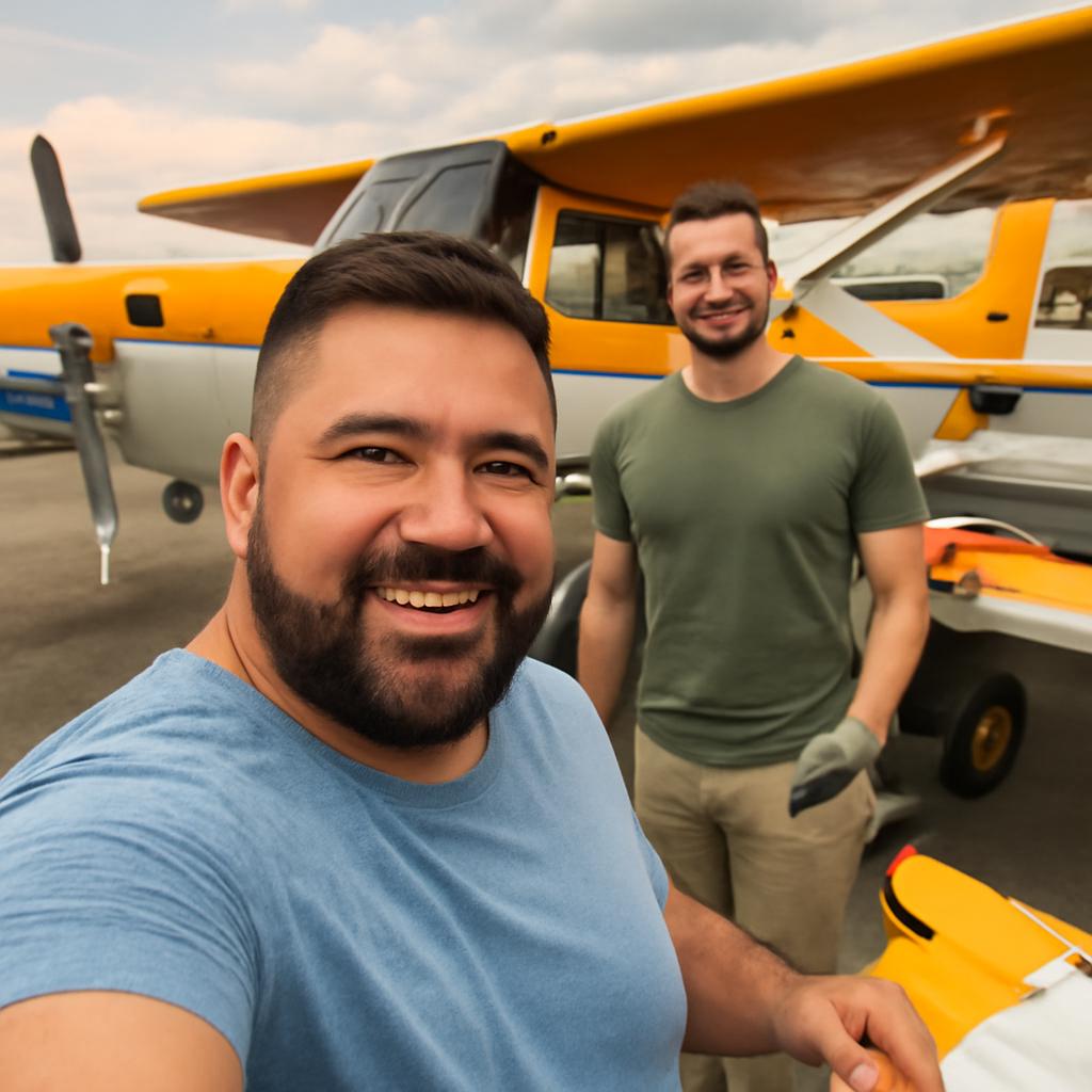 app amizade para entusiastas de aviação esportiva
