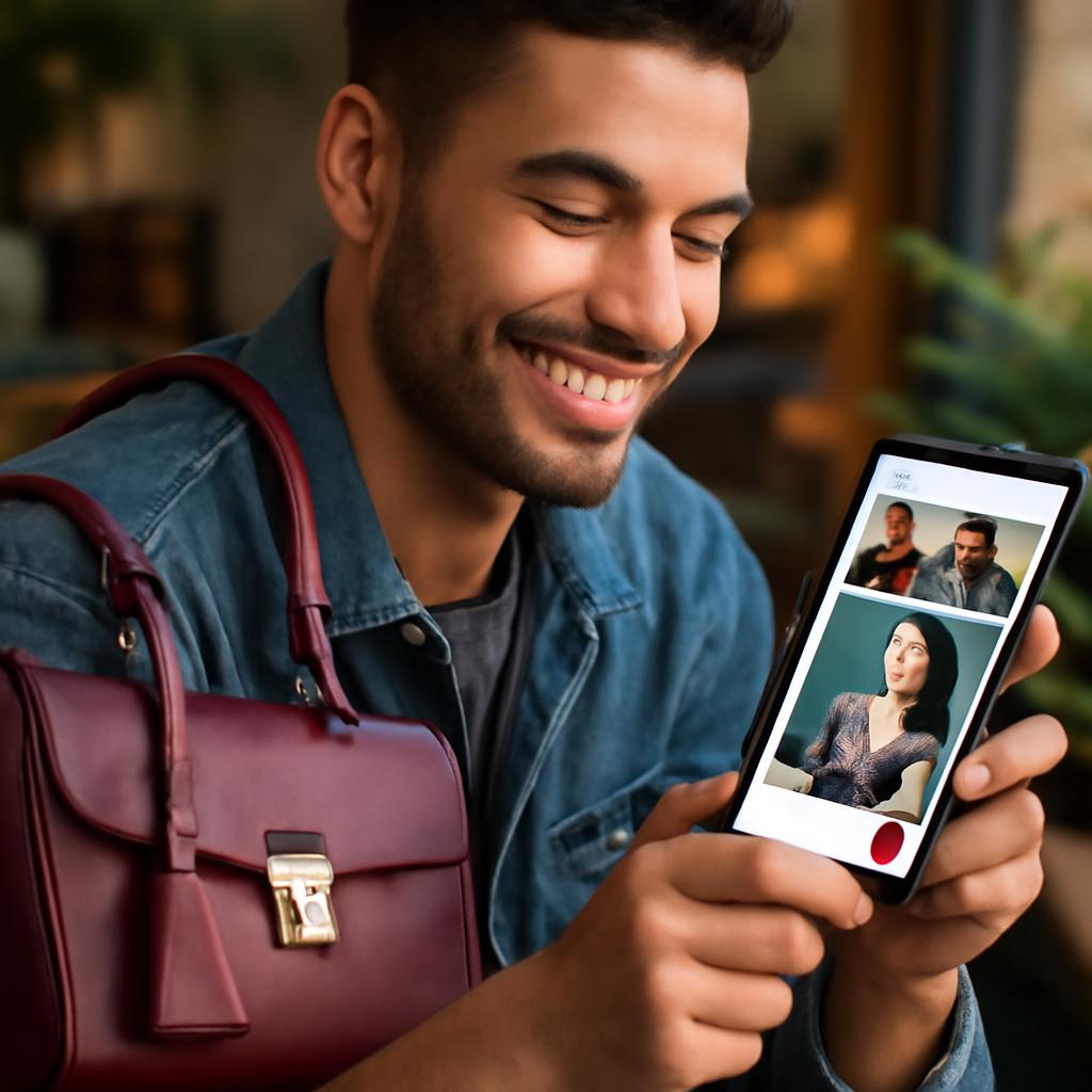 app amizade para designers de bolsas