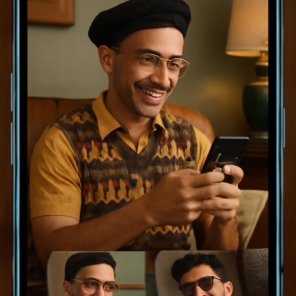 app amizade para entusiastas de moda retrô