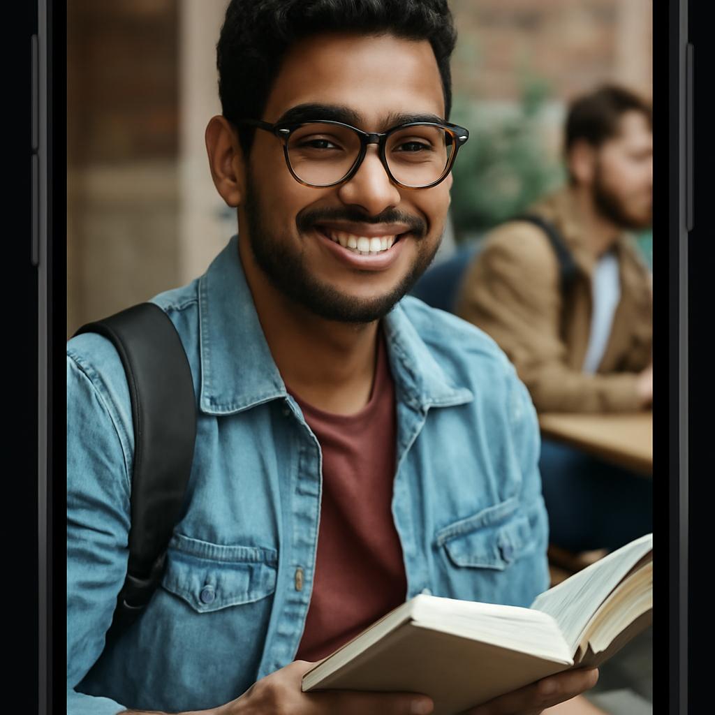 app amizade para estudantes de editoração