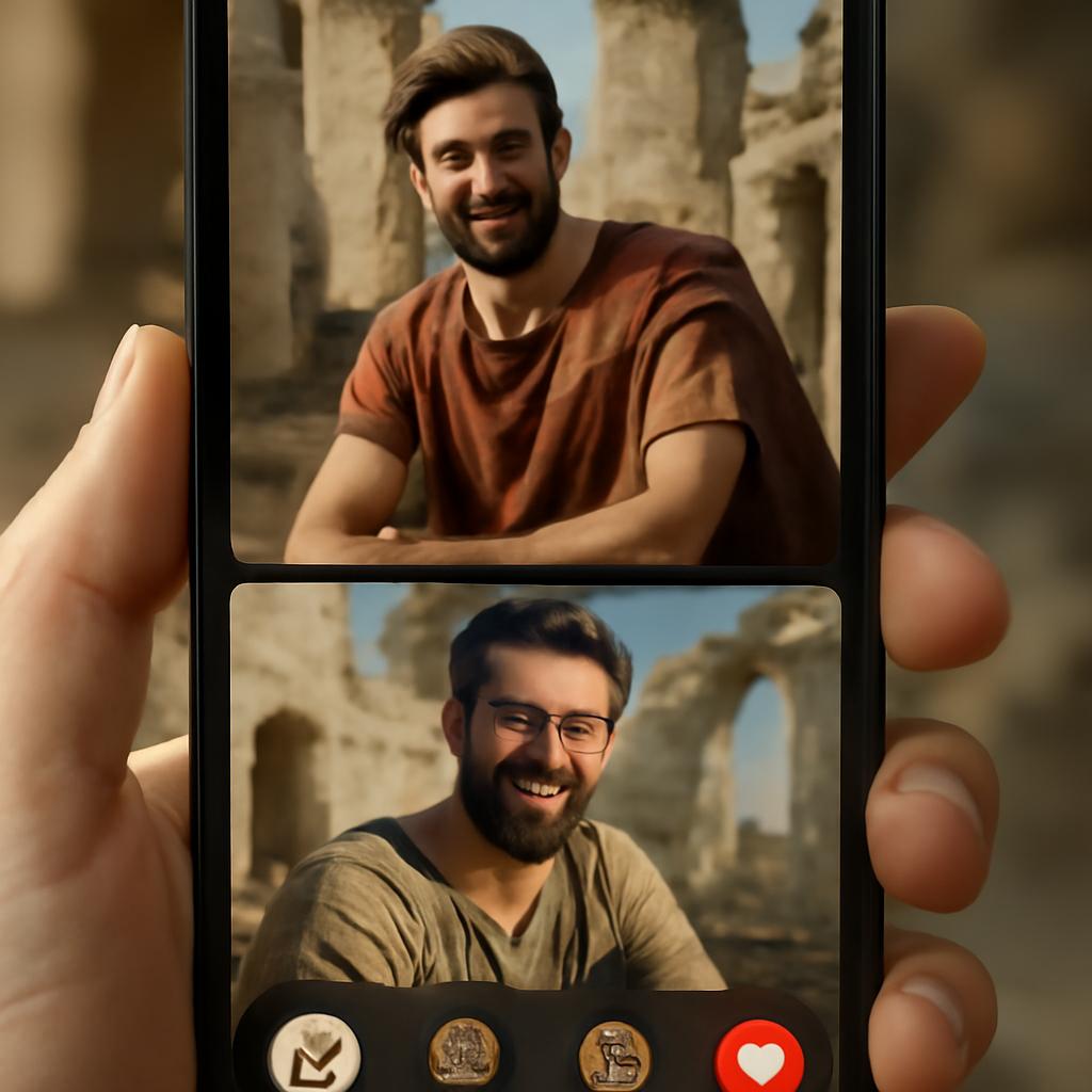 app amizade para apaixonados por história antiga