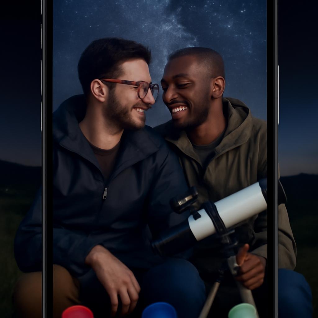 app amizade para observadores de estrelas