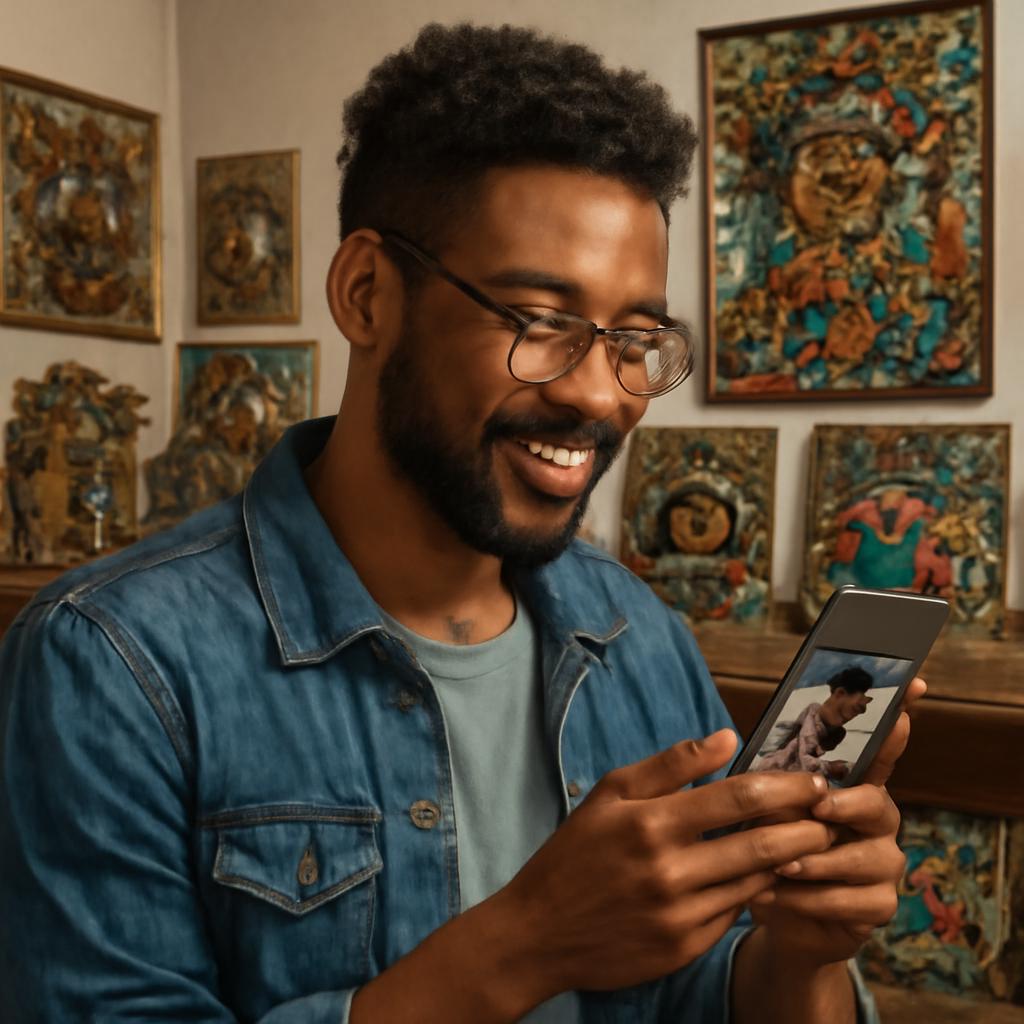 app amizade para colecionadores de arte reciclada