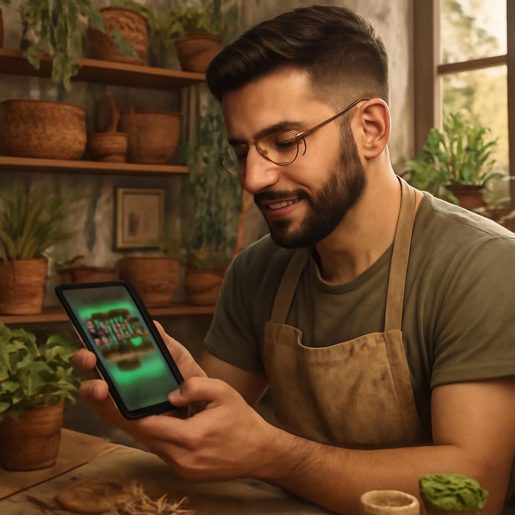 app amizade para artesãos sustentáveis