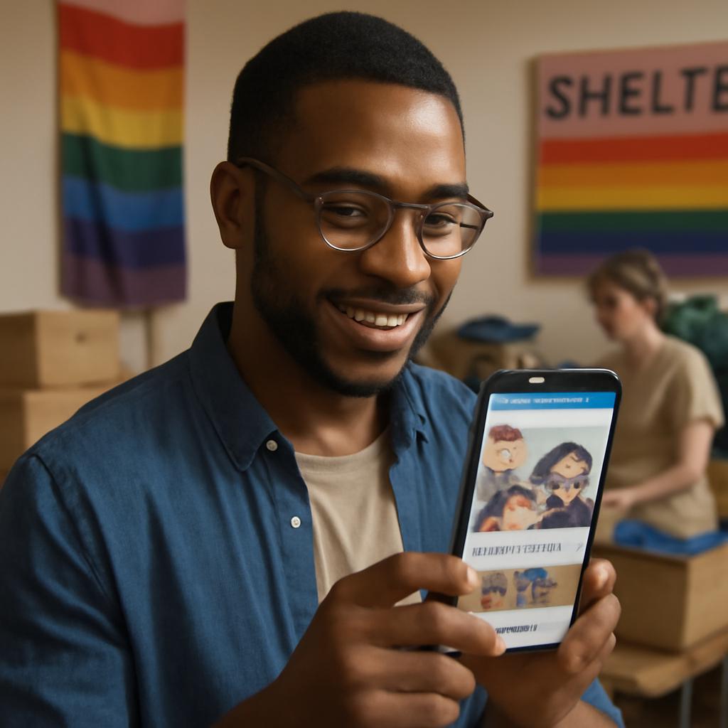 app amizade para voluntariado em abrigos