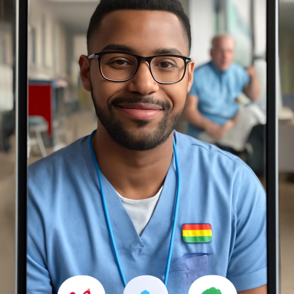 app amizade para voluntários de hospitais