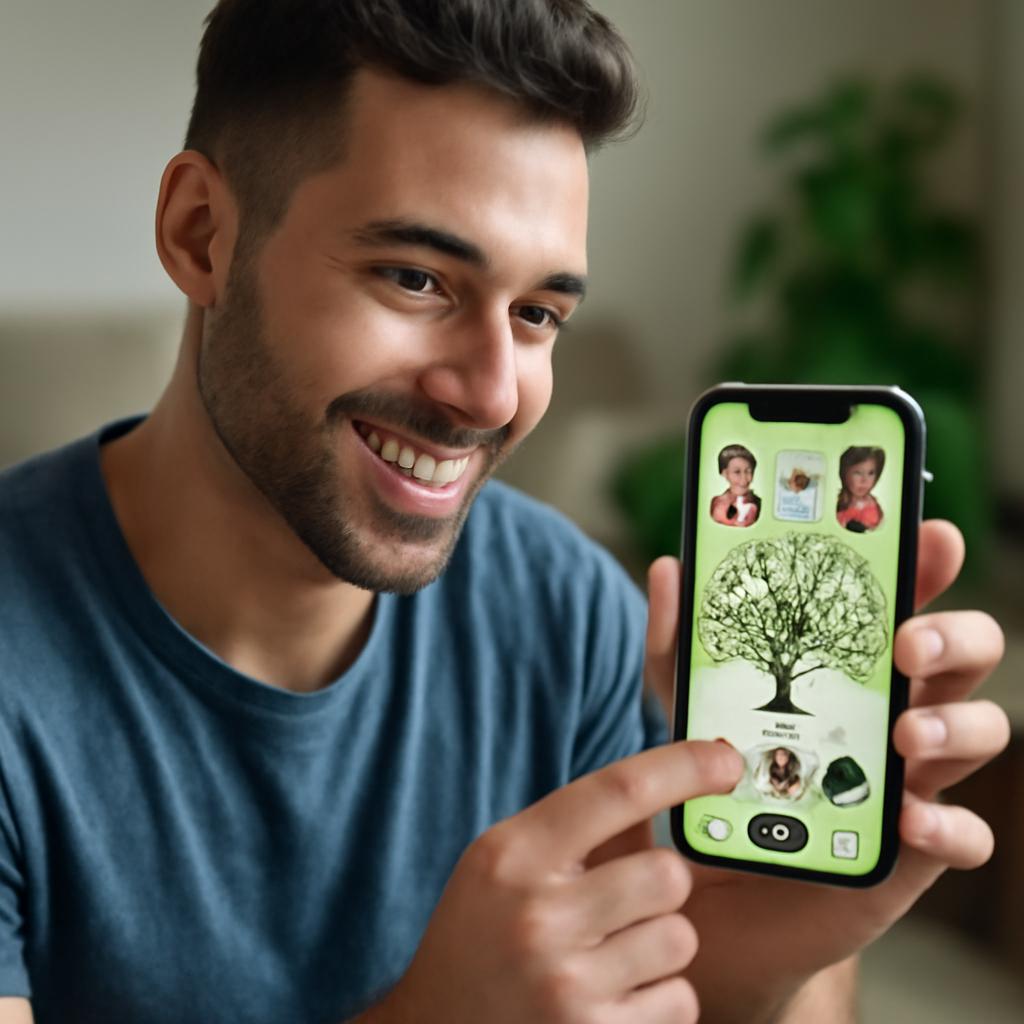 app amizade para entusiastas de árvores genealógicas