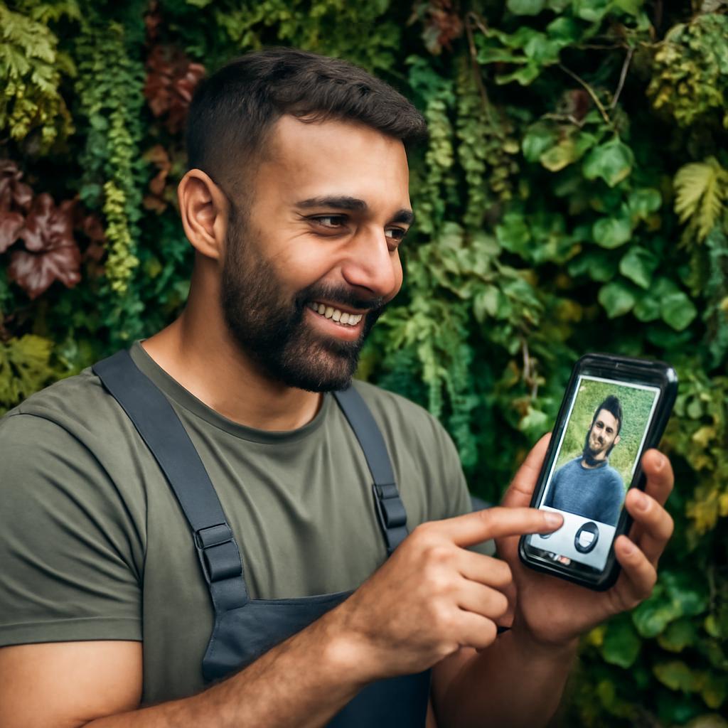 app amizade para criadores de jardins verticais