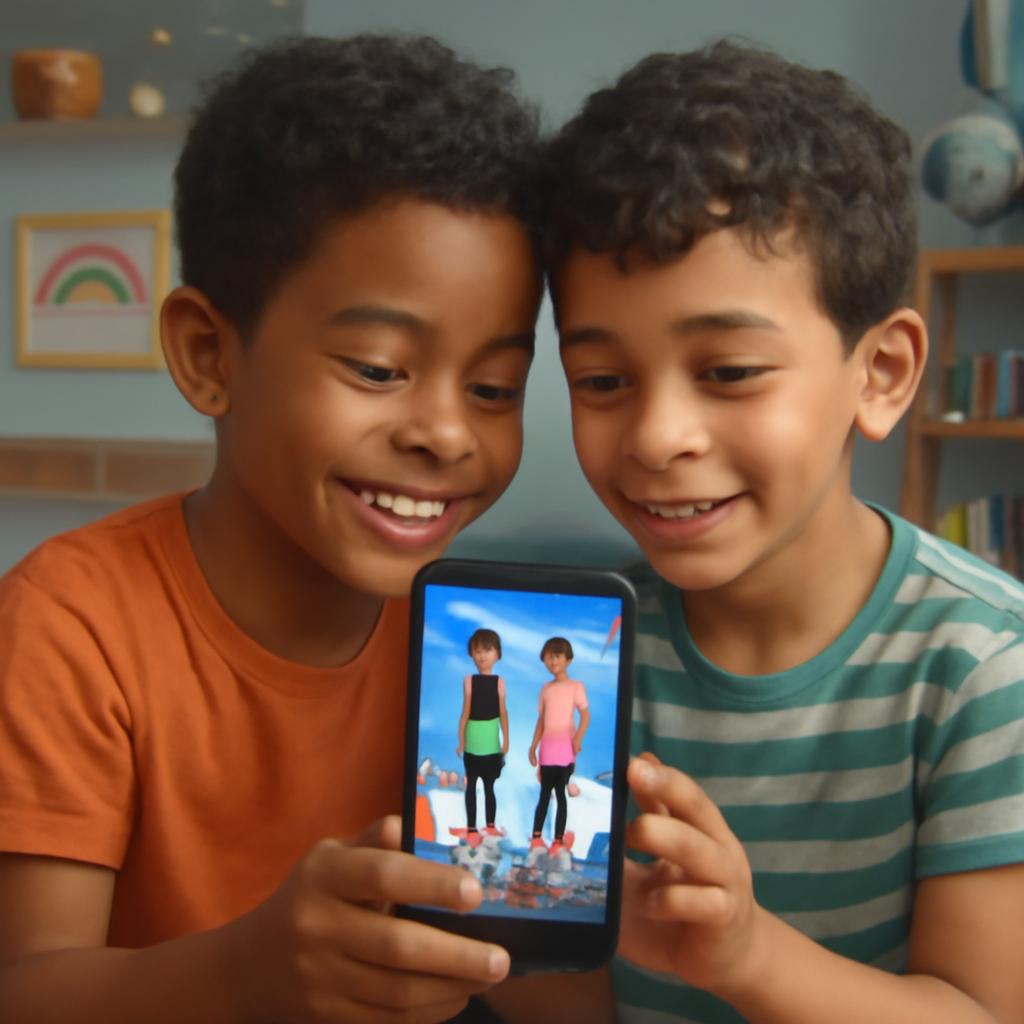 app amizade para crianças curiosas