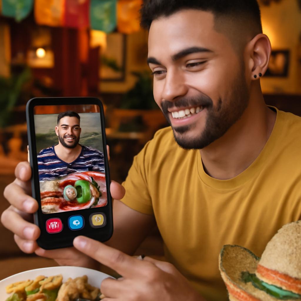 app amizade para fãs de comida mexicana
