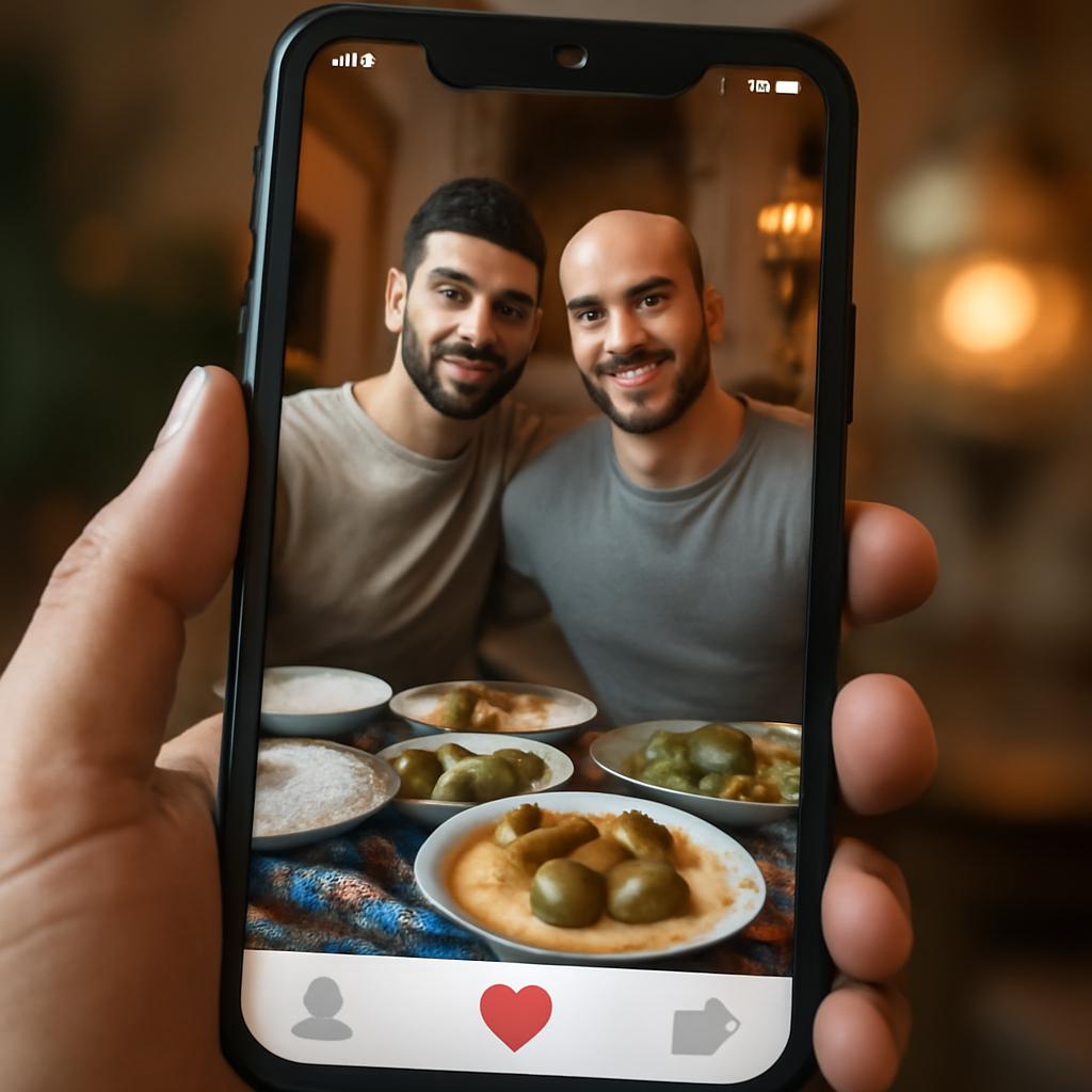 app amizade para apreciadores de comida árabe