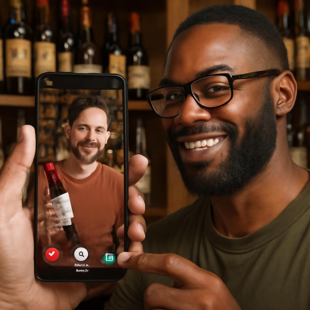 app amizade para colecionadores de garrafas de vinho
