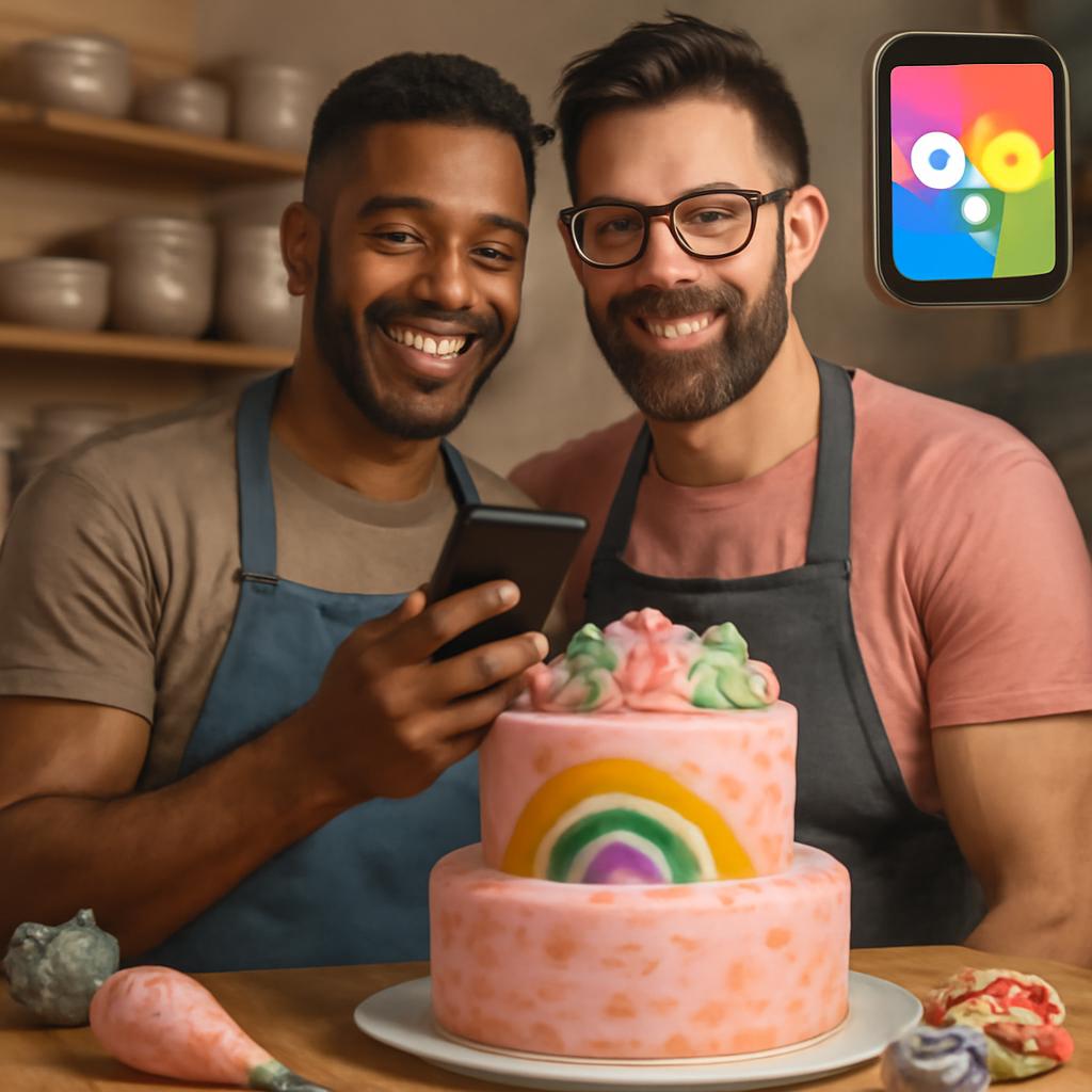 app amizade para confeiteiros de bolos decorados