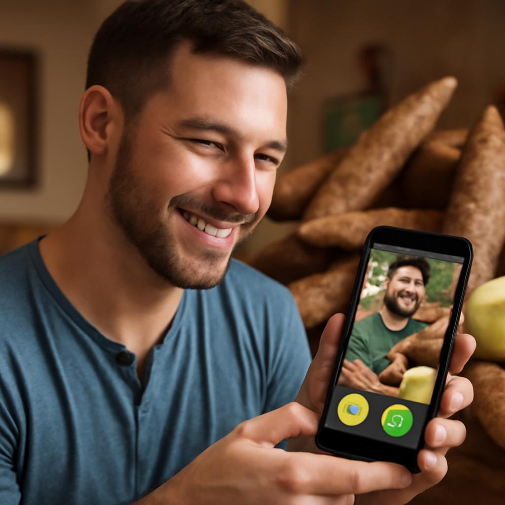 app amizade para apreciadores de mandioca