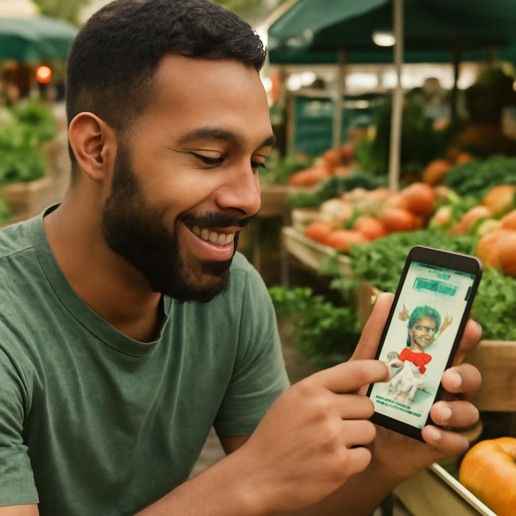 app amizade para defensores da comida orgânica