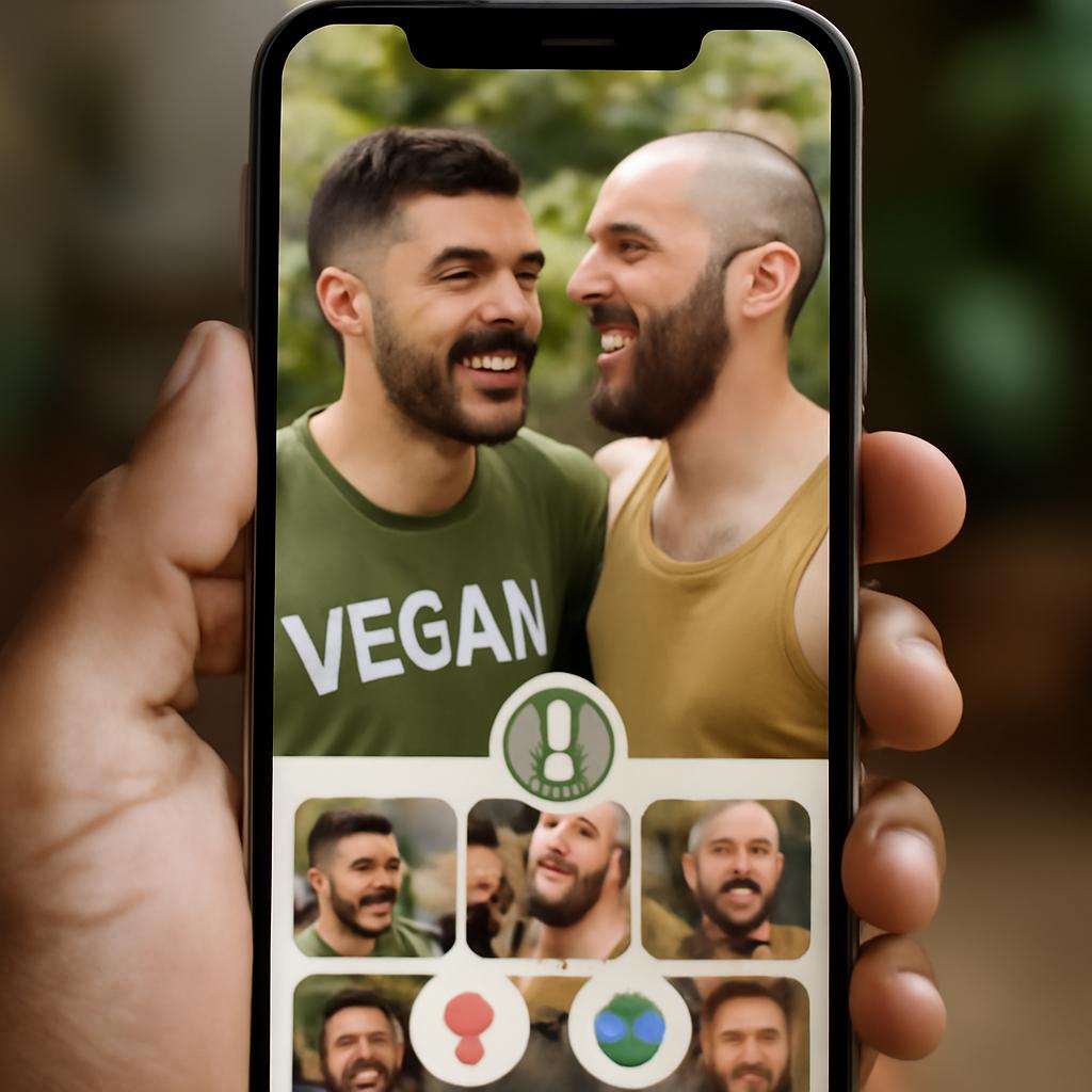app amizade para veganos radicais