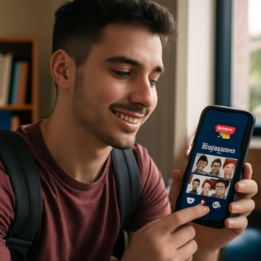 aplicativo amizade para jovens universitários