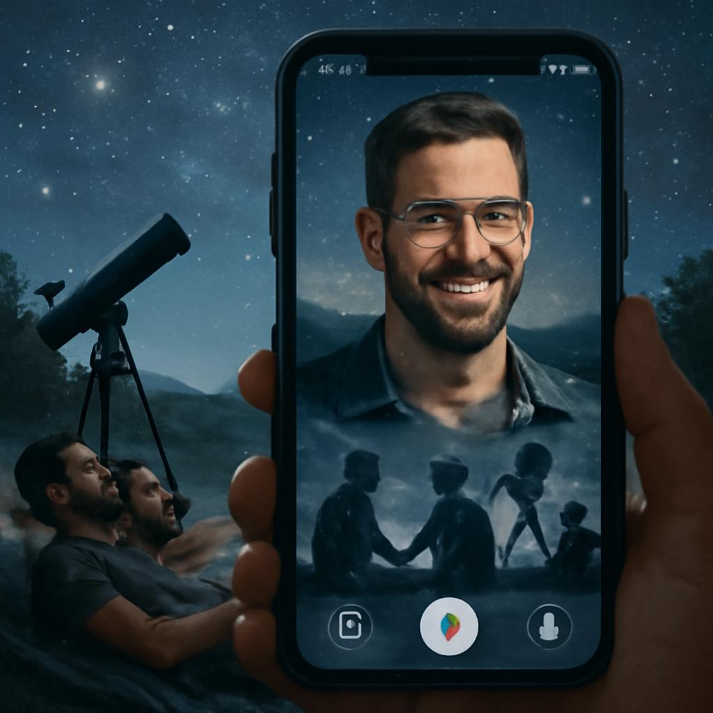 aplicativo amizade para observadores de estrelas