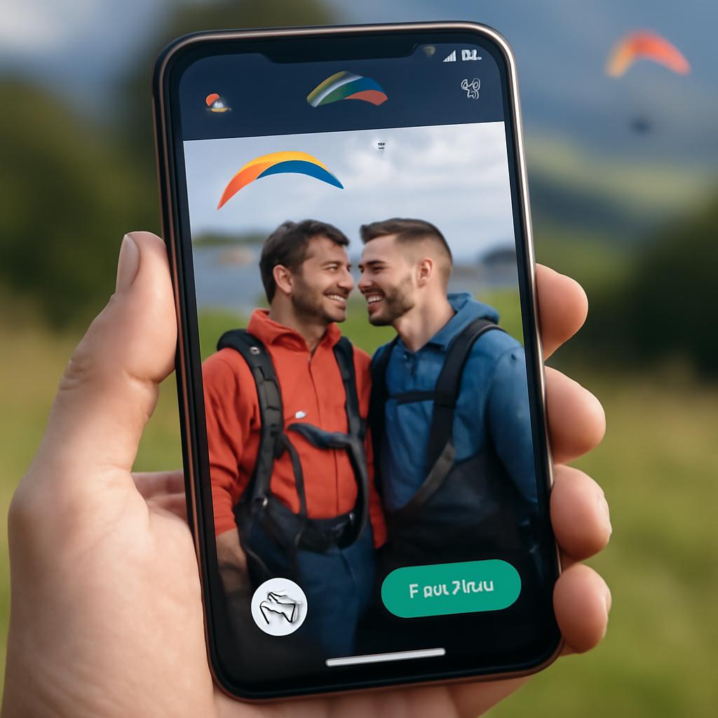 aplicativo amizade para pilotos de parapente
