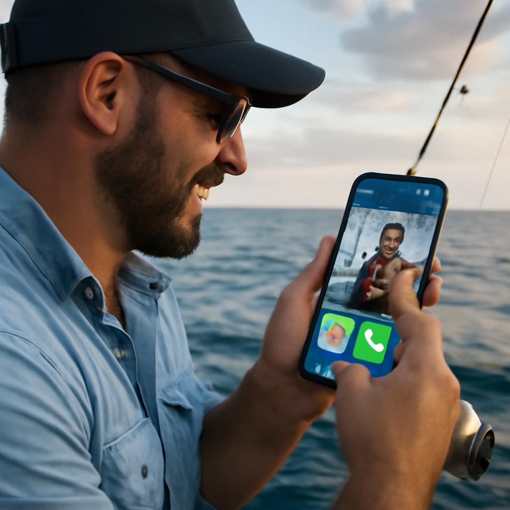 Aplicativo amizade para praticantes de pesca oceânica