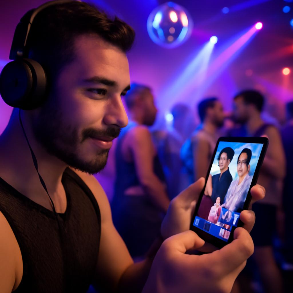 aplicativo amizade para clubbers de música eletrônica