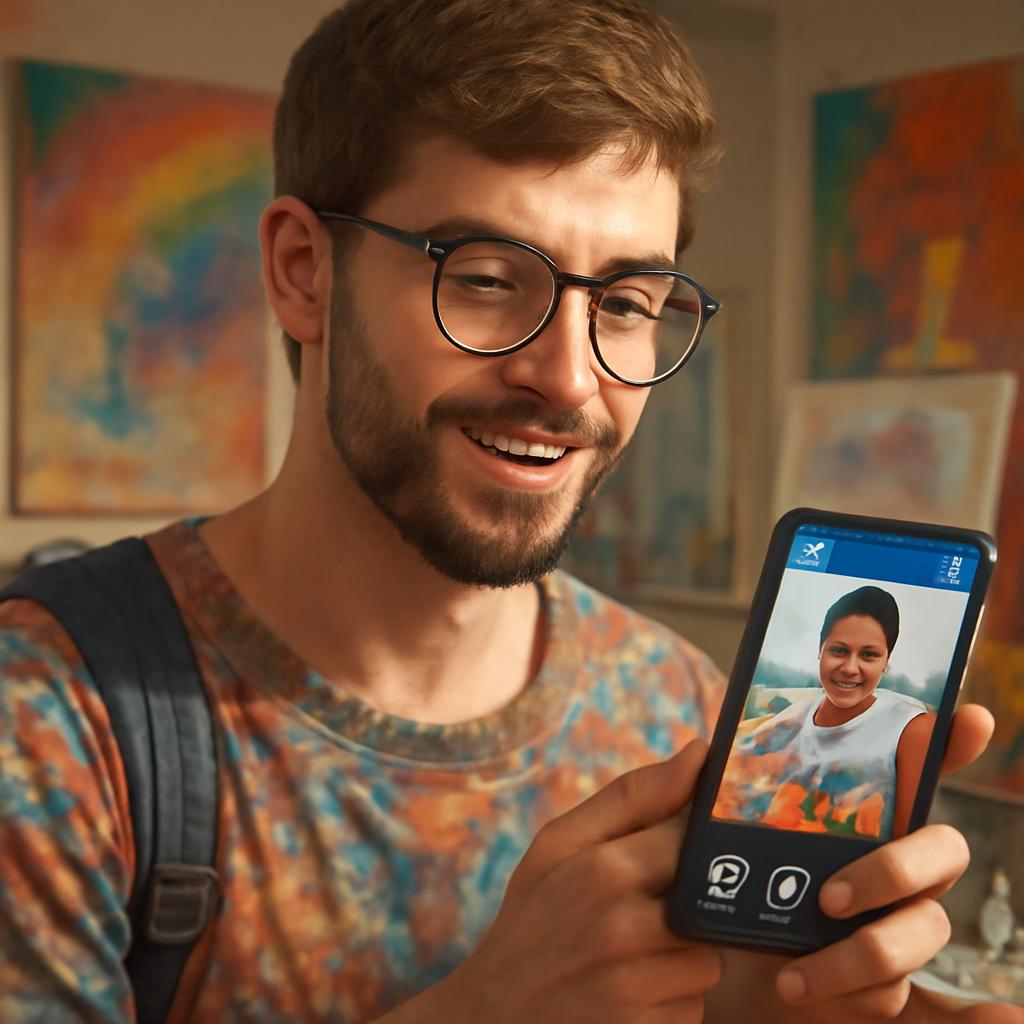 aplicativo amizade para estudantes de artes